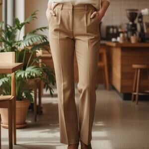 Womens Slacks Size 0 Beige Pants Neutral Business Office Professional Bootcut